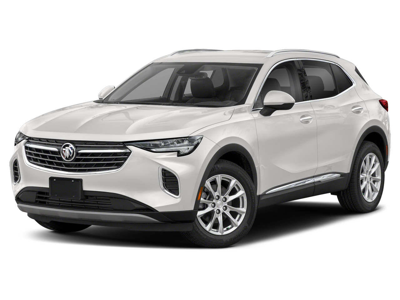 2023 Buick Envision Essence in White Frost Tricoat — front three-quarter view