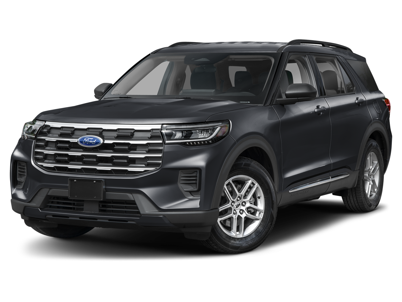 2026 Ford Explorer Active in Black — front three-quarter view