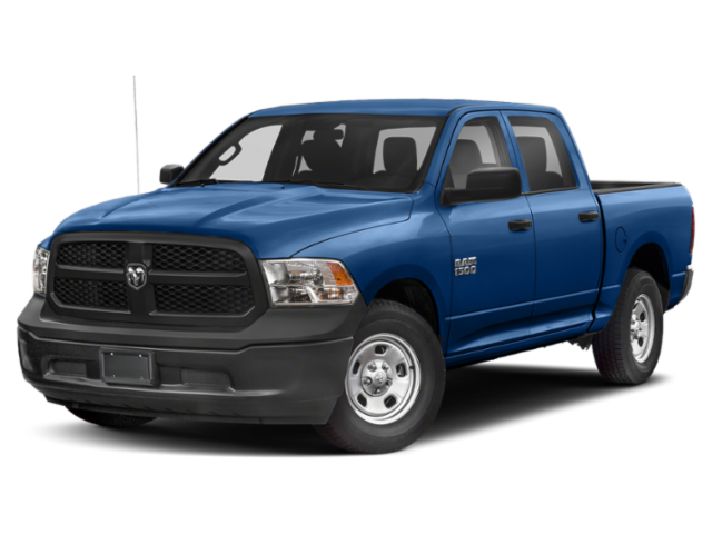 2014 RAM 1500 Express in Blue Streak — front three-quarter view