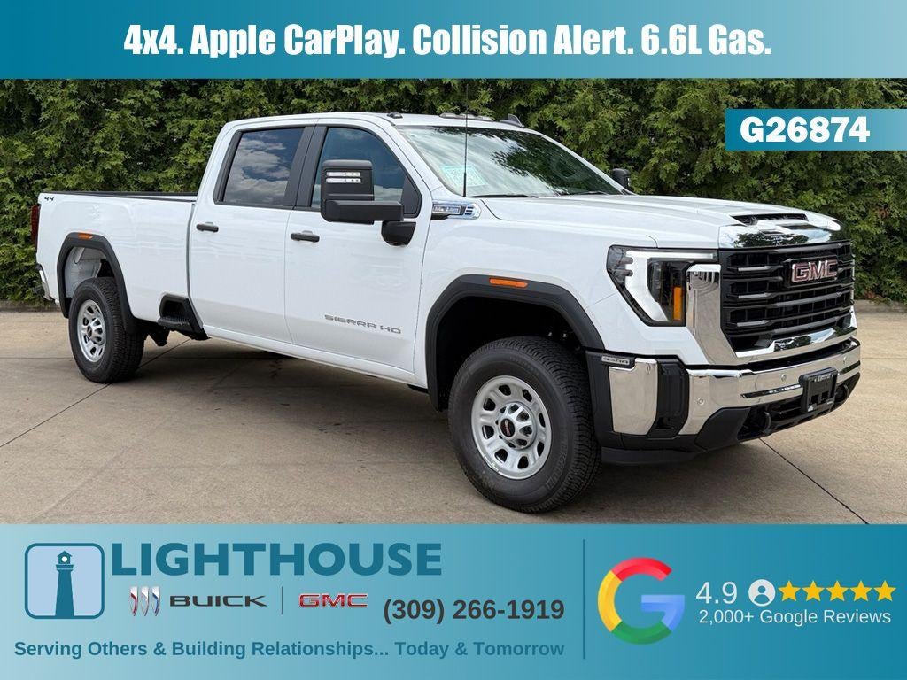 2026 GMC Sierra 3500 HD Pro in Summit White — front three-quarter view