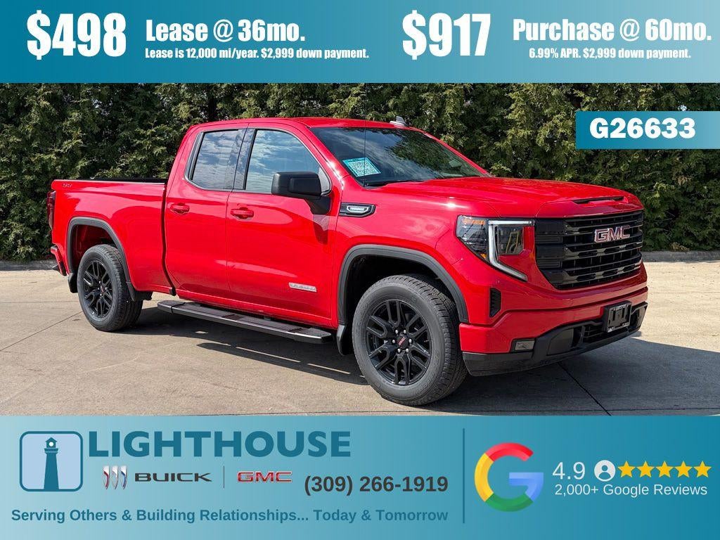 2026 GMC Sierra 1500 Elevation in Cardinal Red — front three-quarter view