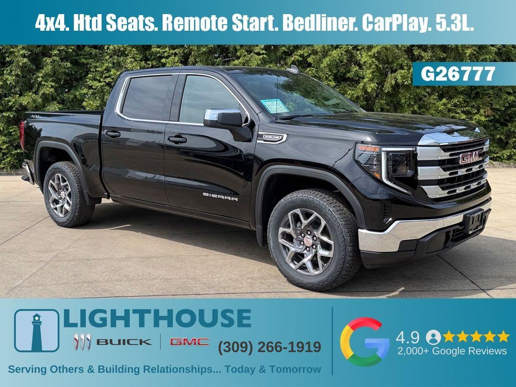 2026 GMC Sierra 1500 SLE in Onyx Black — front three-quarter view