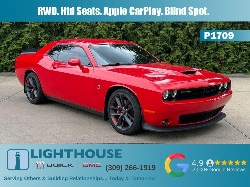 2019 Dodge Challenger R/T Scat Pack in Red — front three-quarter view