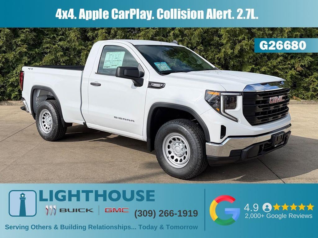 2026 GMC Sierra 1500 Pro in Summit White — front three-quarter view