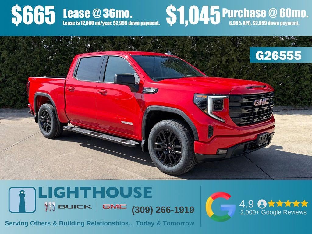 2026 GMC Sierra 1500 Elevation in Cardinal Red — front three-quarter view