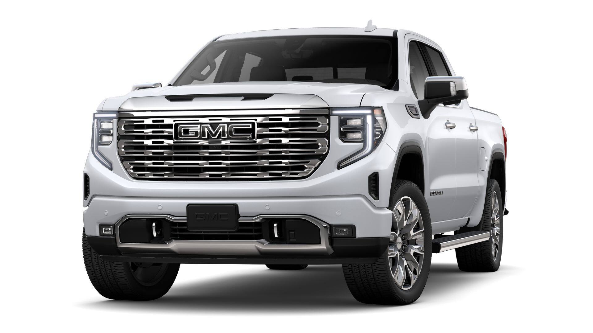 2026 GMC Sierra 1500 Base in Glacier White Tricoat — front three-quarter view