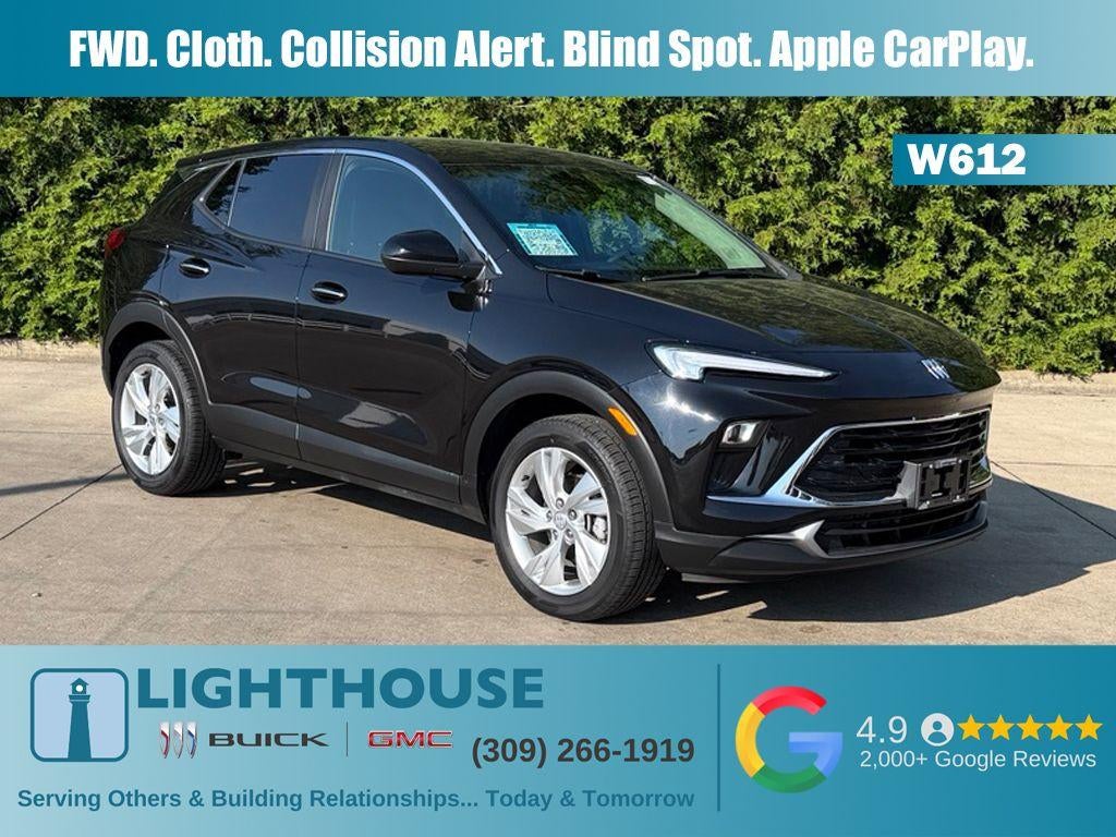 2024 Buick Encore GX Preferred in Ebony Twilight Metallic — front three-quarter view