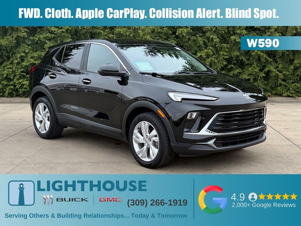 2024 Buick Encore GX Preferred in Ebony Twilight Metallic — front three-quarter view