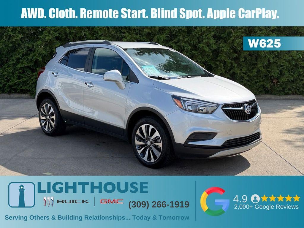 2022 Buick Encore Preferred in Quicksilver Metallic — front three-quarter view