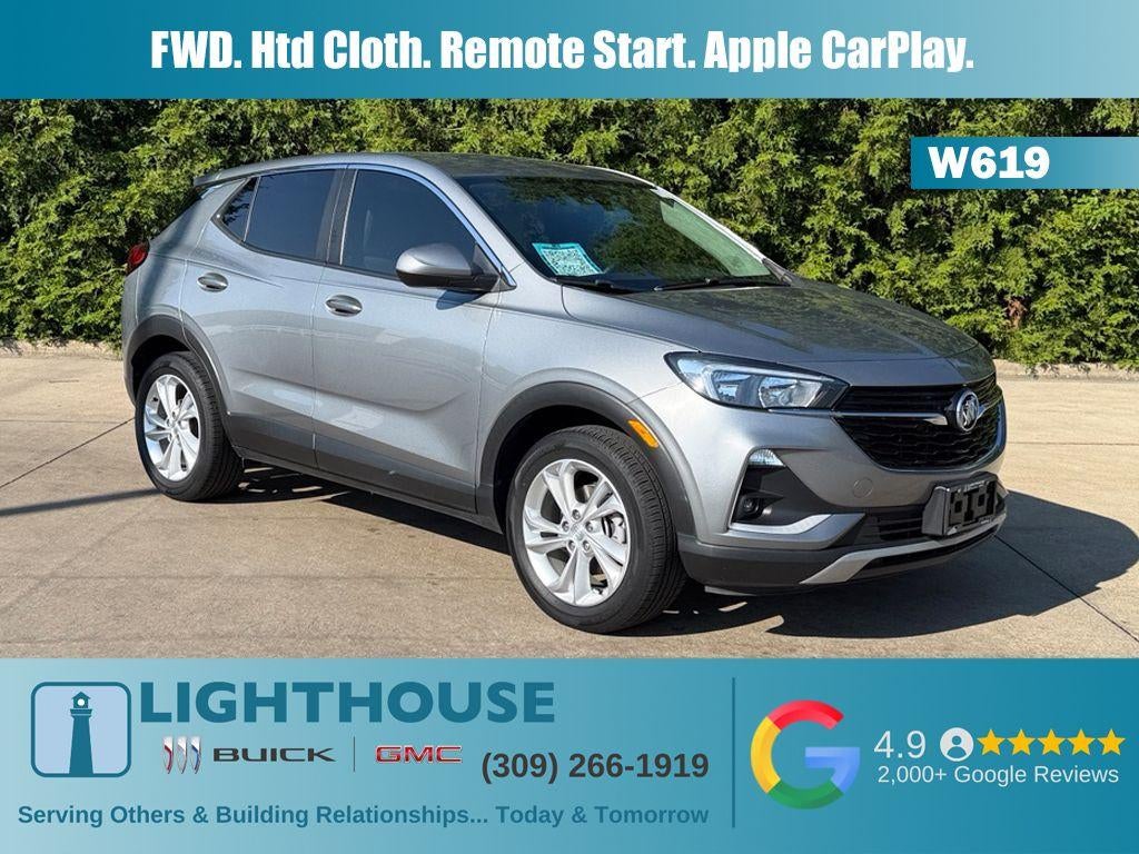 2023 Buick Encore GX Preferred in Moonstone Gray Metallic — front three-quarter view