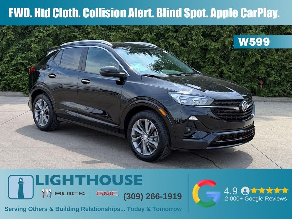 2023 Buick Encore GX Select in Ebony Twilight Metallic — front three-quarter view