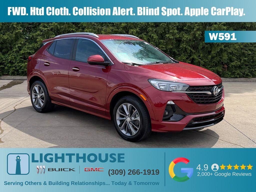 2023 Buick Encore GX Select in Cinnabar Metallic — front three-quarter view