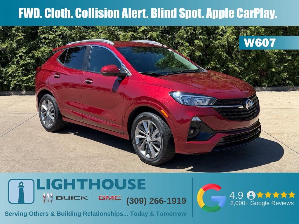 2023 Buick Encore GX Select in Cinnabar Metallic — front three-quarter view