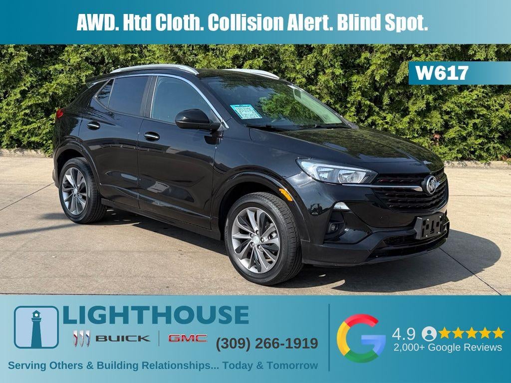 2023 Buick Encore GX Select in Ebony Twilight Metallic — front three-quarter view