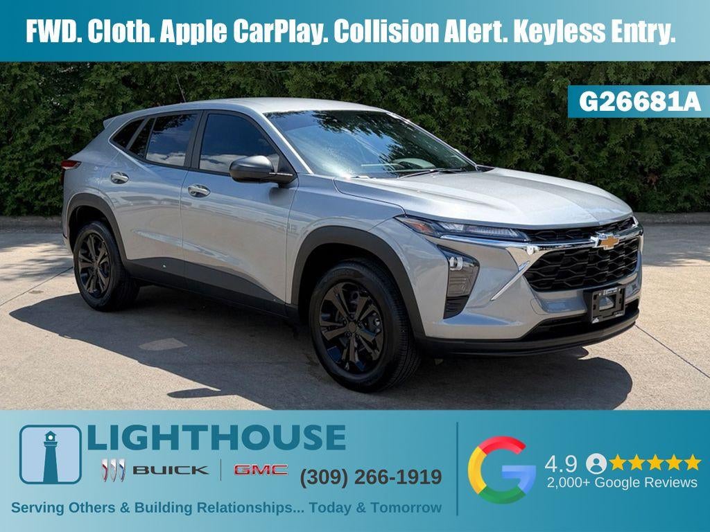2026 Chevrolet Trax LS in Sterling Gray Metallic — front three-quarter view